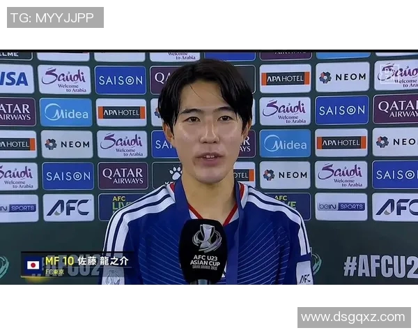 佐藤龙之介在U23亚洲杯中精彩破门助力日本队晋级决赛